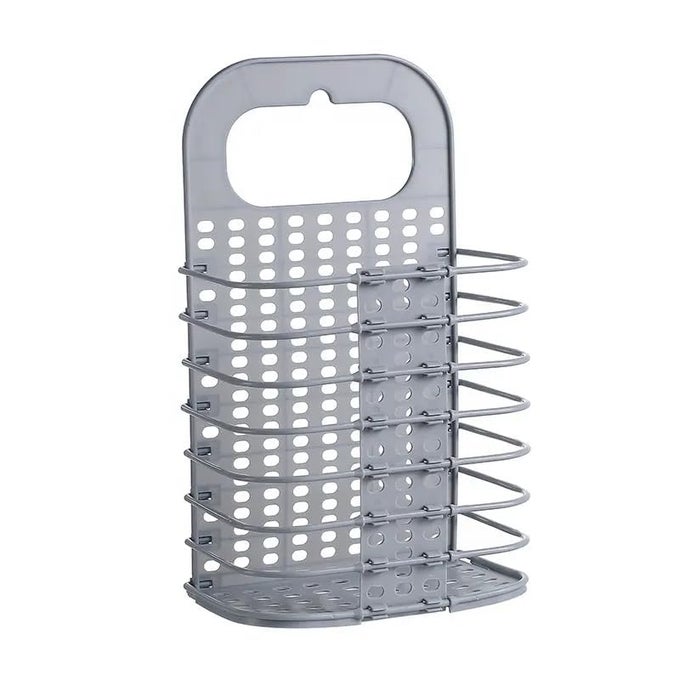 DIRTY HAMPER CLOTHES STORAGE BASKET FOR LAUNDRY STATION HOME USE FOLDING ADJUSTABLE WALL WASHING MACHINE HANGING BASKETBINHAMPER 1PCS