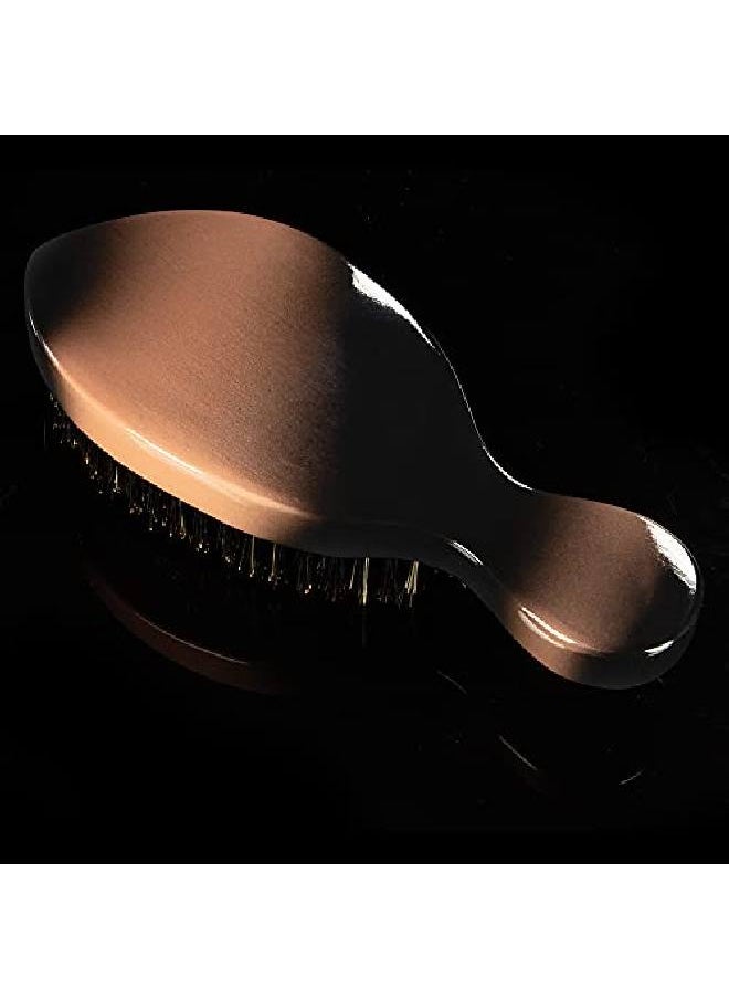 TORINO PRO WAVE BRUSHES BY BRUSH KING - Torino Pro Curve Wave Brush 158 Medium 100% Boar Bristle Curved 360 Wave Stub Brush Great For Laying Down 360 Waves And Use Before Using Wave Cap Or Durag Luxury Wave Brush For Men 360 - Image 1