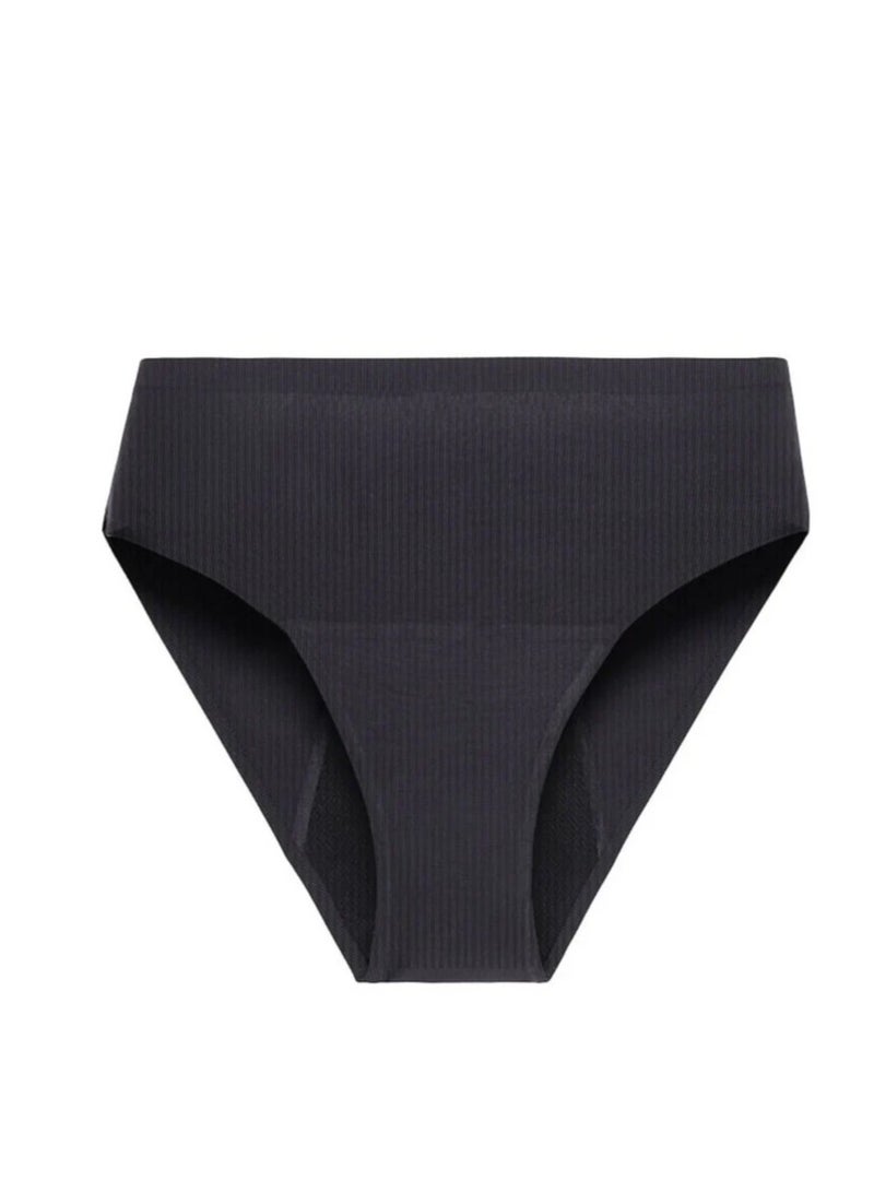 Bodi Fresh High Waist Ribbed Period Underwear – Heavy Flow – Ultra Absorbent, Leakproof & Odor Resistant – Washable & Eco-Friendly - Image 1