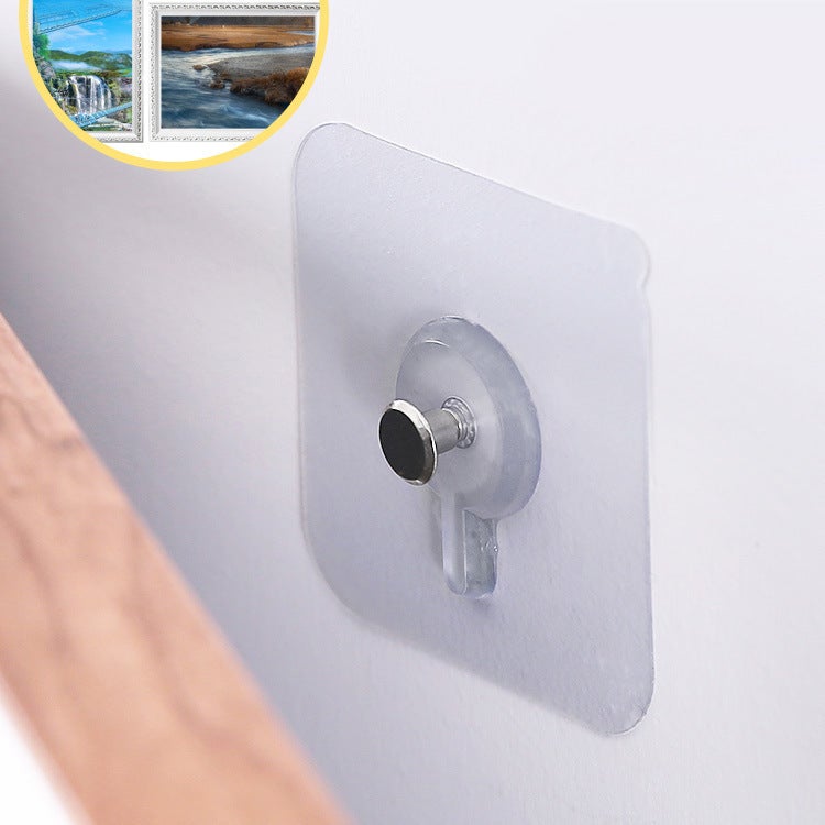 Seamless Adhesive Wall Hooks Strong Sticky Nail-Free Hangers Photo frame stickers 
