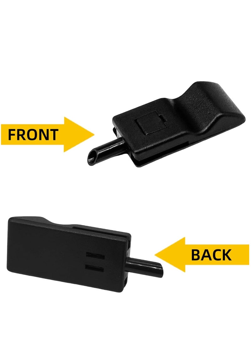 Bukela 4pcs Ebony Black Door Lock Knobs Front/Rear Fits for Chevy Tahoe GMC Yukon 2007-2014 Driver Passenger - Image 4