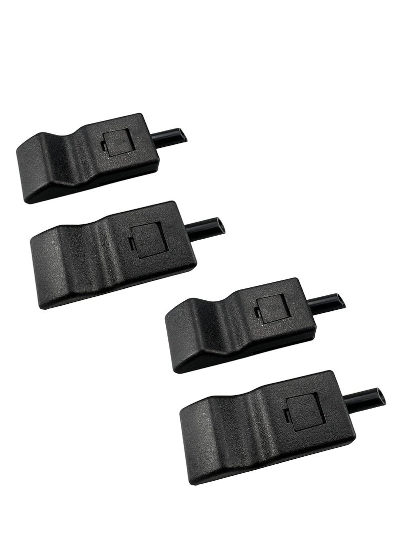 Bukela 4pcs Ebony Black Door Lock Knobs Front/Rear Fits for Chevy Tahoe GMC Yukon 2007-2014 Driver Passenger - Image 2