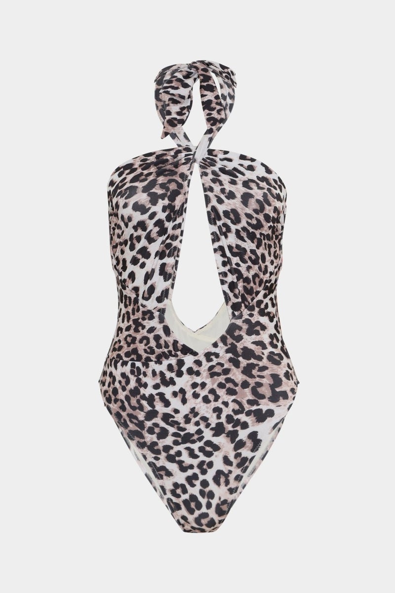 Açelya Okcu Azalea Okcu Premium Leopard Pattern Demeter Fit Women's Swimsuit  - Image 1
