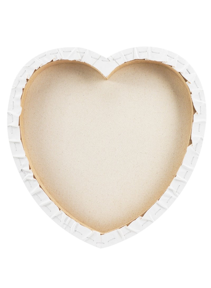 Phoenix Heart Shape Stretched white canvas 20cm - Image 2