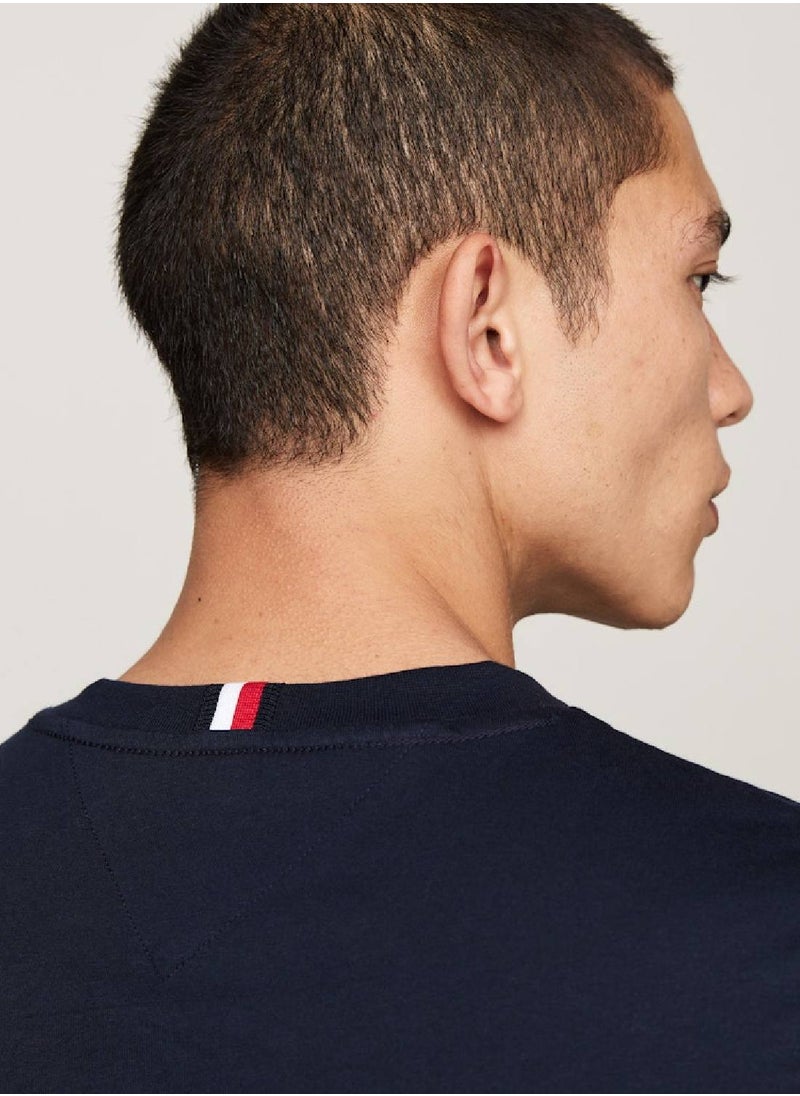 TOMMY HILFIGER Th Monogram Embroidery Featuring a Crew Neck T-Shirt  - Image 4