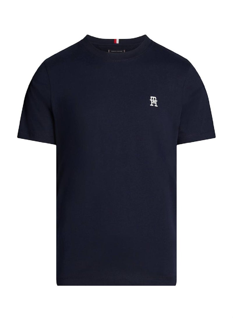 TOMMY HILFIGER Th Monogram Embroidery Featuring a Crew Neck T-Shirt  - Image 2