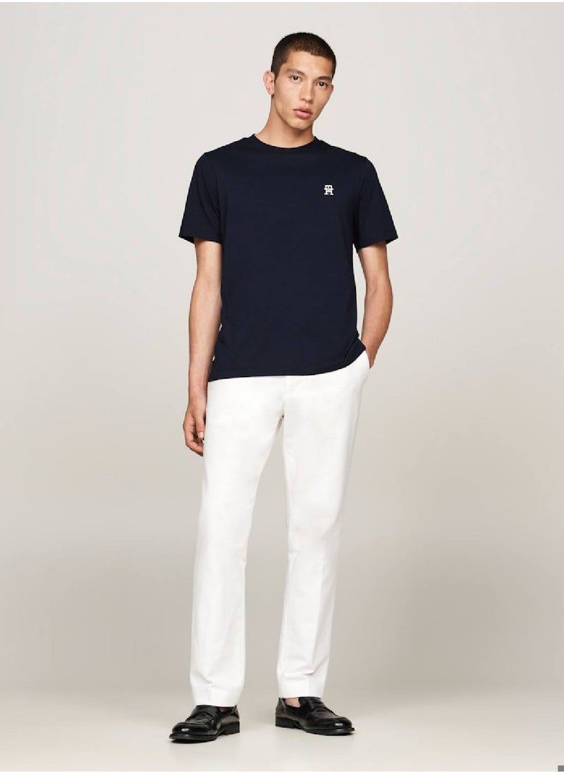TOMMY HILFIGER Th Monogram Embroidery Featuring a Crew Neck T-Shirt  - Image 5