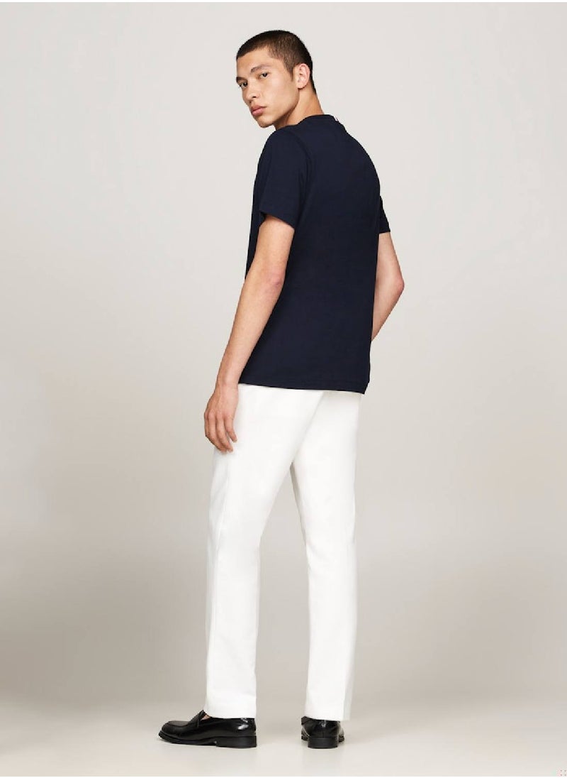 TOMMY HILFIGER Th Monogram Embroidery Featuring a Crew Neck T-Shirt  - Image 3