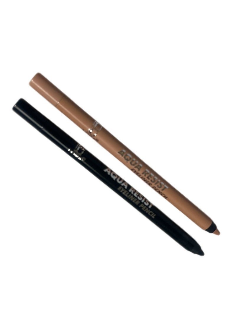 LORA Black And Beige Eyeliner And White Eyeliner Set Excellent Cream For Sparkling And Precise Eyes With Waterproof And Long Lasting Performance 3 Pieces  - Image 4