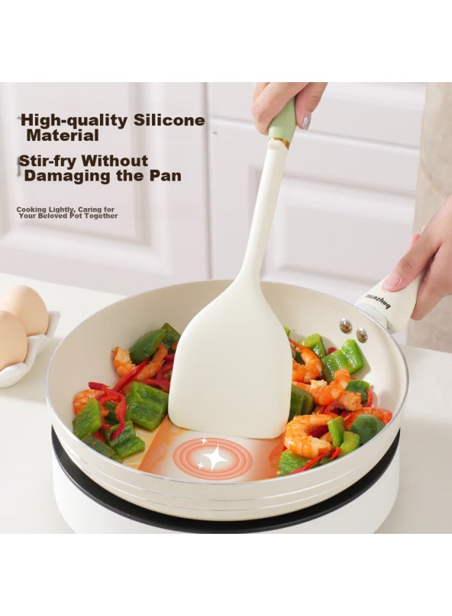 Bayco Bayco Silicone Spatula, Food-grade Non-stick Pan Flat Bottom Frying Pan Specialized Cooking Spatula, Single Pack, Bc3736  - Image 5