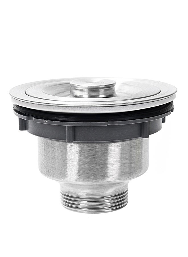 LAWAZIM Stainless Steel Sink Strainer - Anti-Clogging Drain Basket with Removable Filter & Stopper, Easy Clean Basin Waste Assembly, Universal Replacement Fitting for Kitchen & Bathroom Use - Image 2