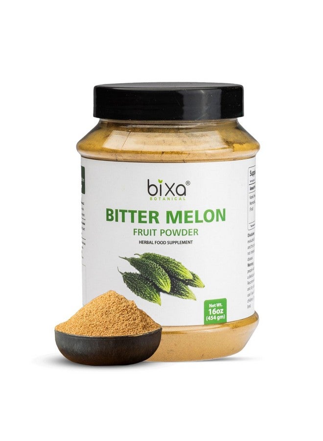 bixa Botanical Bitter Melon Powder | Ayurvedic herb Helps Improve Liver Function | Herbal Supplement for Skin and Stomach -1 Pound (16 Oz/ 454 GRM) - Image 1