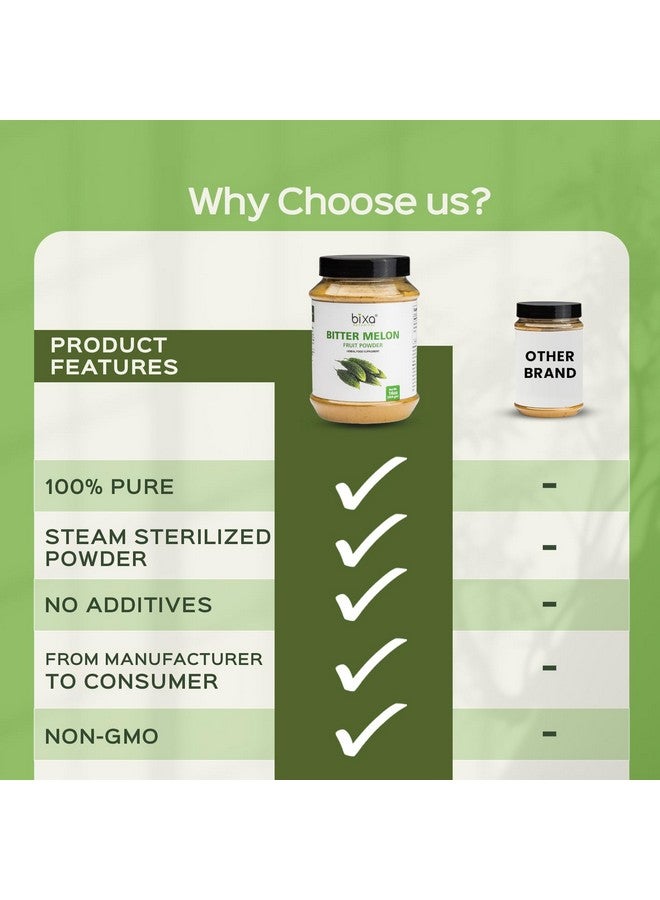 bixa Botanical Bitter Melon Powder | Ayurvedic herb Helps Improve Liver Function | Herbal Supplement for Skin and Stomach -1 Pound (16 Oz/ 454 GRM) - Image 4