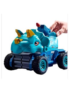 gearbox Deformation Inertial Catapult Dinosaur Diecast Trucks Car Toys  - Image 1