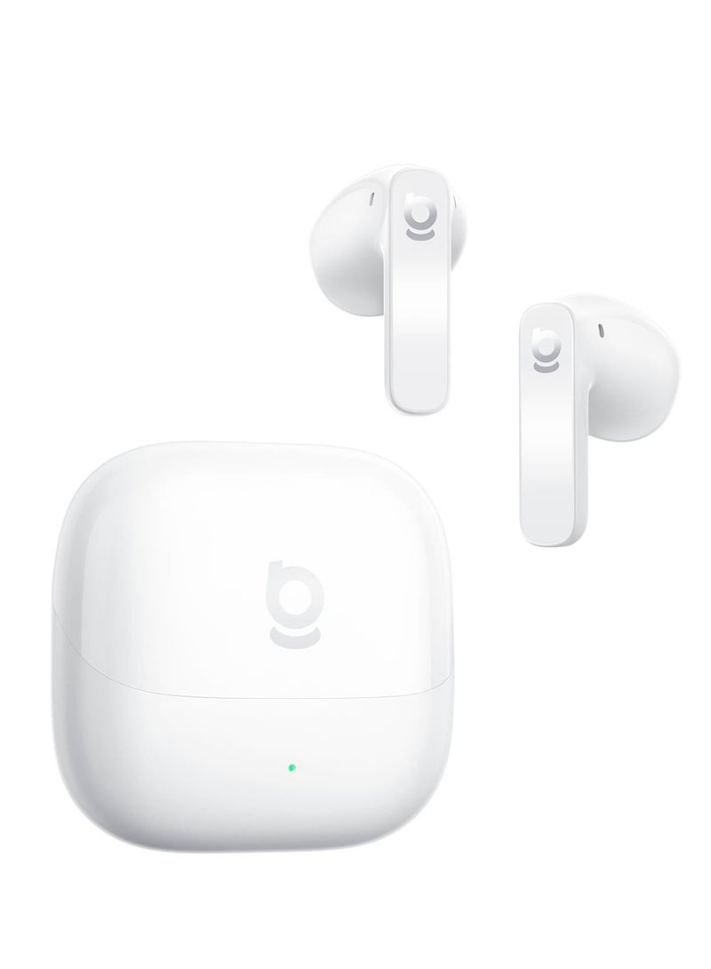 Baseus OS-Baseus Bass BS1 NC True Wireless Earbuds with Active Noise Cancellation, Semi-In-Ear, Deep Bass, Bluetooth – Moon white white - Image 3