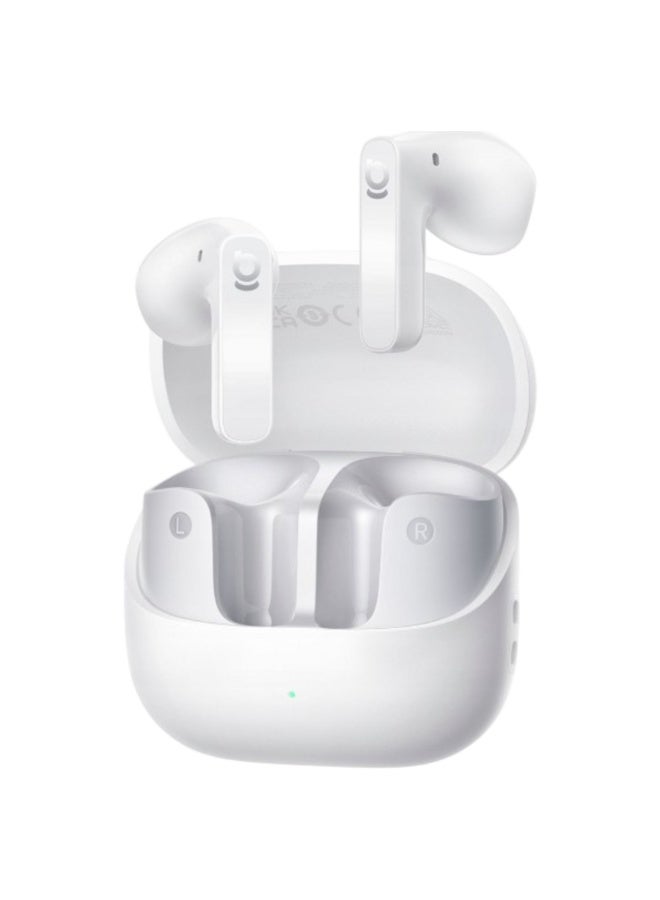 Baseus OS-Baseus Bass BS1 NC True Wireless Earbuds with Active Noise Cancellation, Semi-In-Ear, Deep Bass, Bluetooth – Moon white white - Image 1