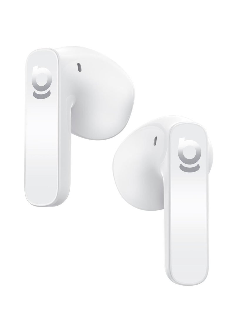 Baseus OS-Baseus Bass BS1 NC True Wireless Earbuds with Active Noise Cancellation, Semi-In-Ear, Deep Bass, Bluetooth – Moon white white - Image 2