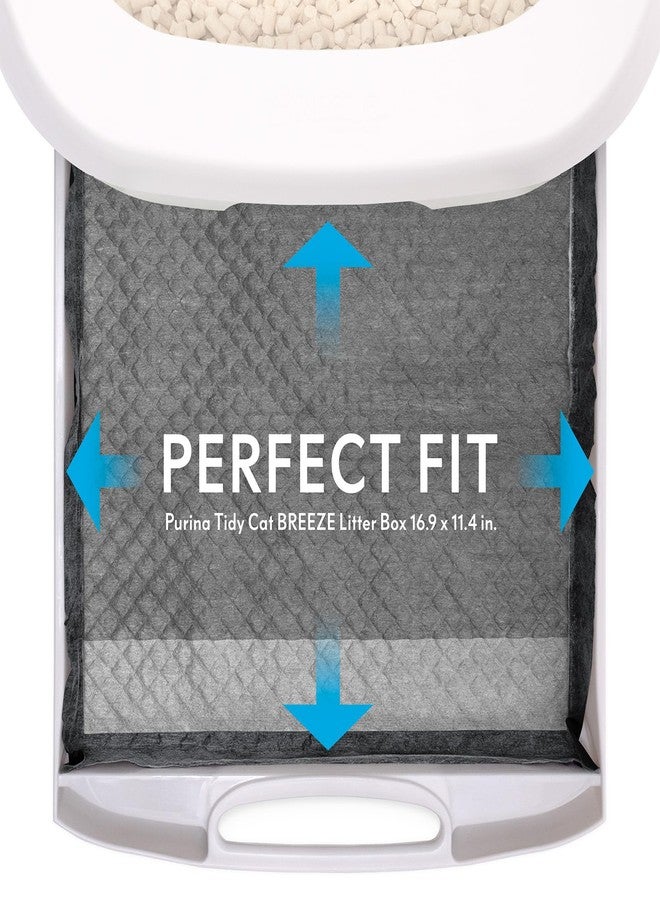 Peritas Paw Inspired Cat Pads, Generic Refills for Tidy Cats Breeze Litter Box System, Disposable Kitty Litter Liners for Easy Cleaning, Super Absorbent Pee Pads, 16.9 x 11.4 Inch (Carbon, 20 Count) - Image 4