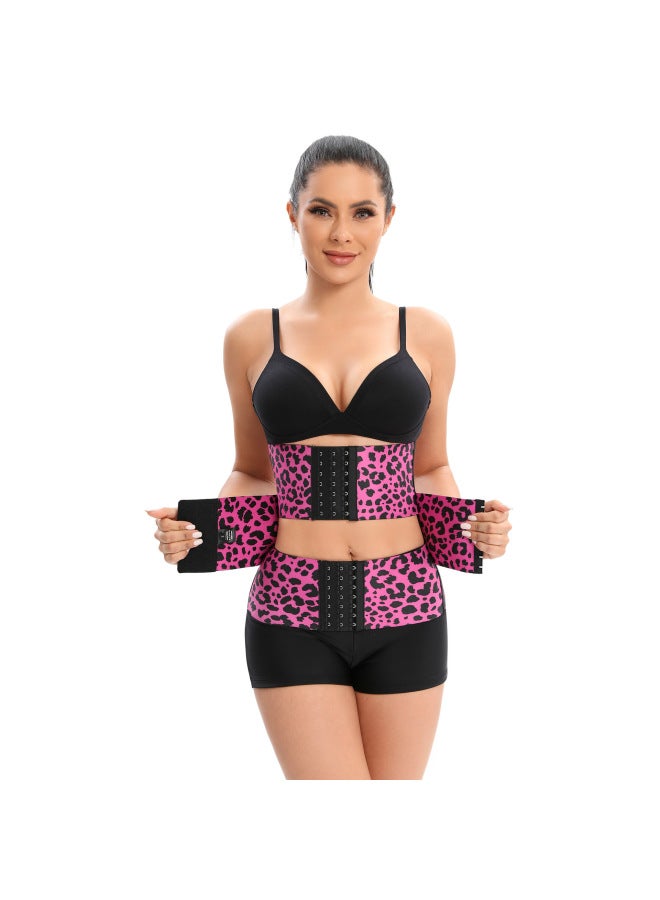 Summer Breathable Leopard-print Abdominal Shaped Belt Yoga Fitness Exercise Abdominal Shaped Shaped Shaped Belt
