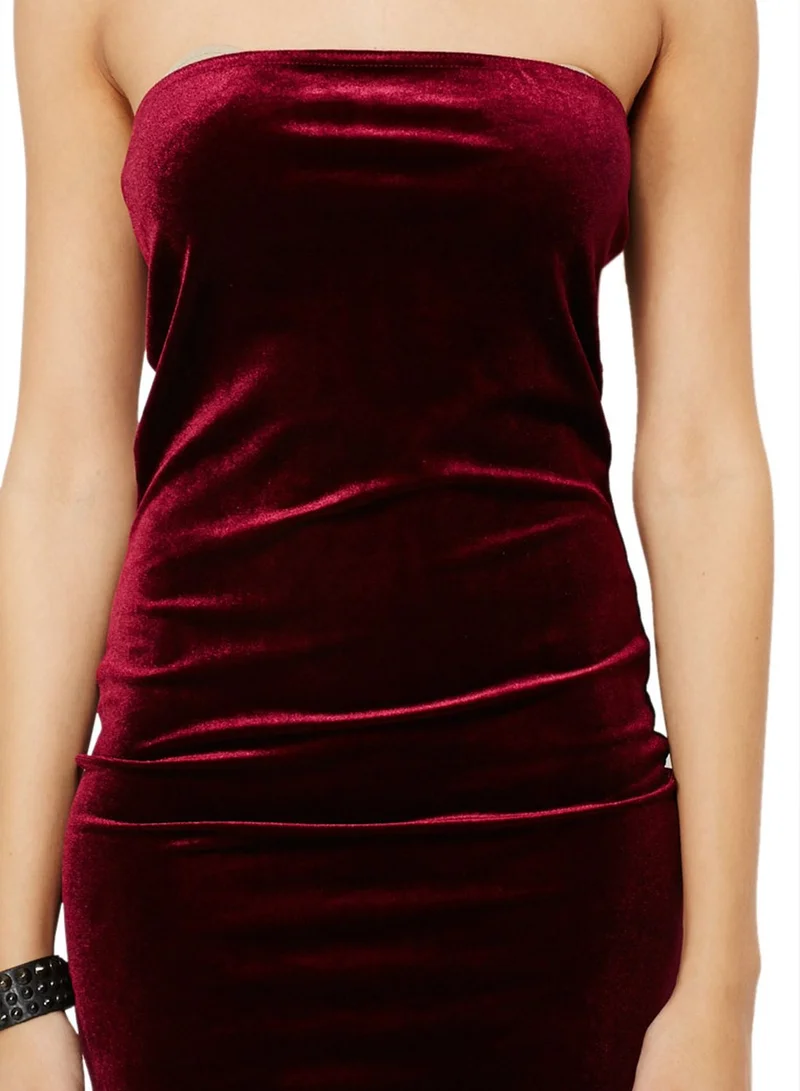 Ginger Velvet Bandeau Dress