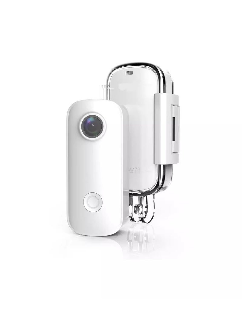 Generic C100 Mini Camera, 1080p Waterproof Sports Video Camera, Lightweight WIFI Wireless Mini Body Camera, Compact And Portable Sports Action Camera, (1pc, C100 White, 1080p)  - Image 1