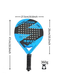 ShebSheb Padel Racket Paddle Racquet Carbon Fiber Light EVA Core Memory Foam Tennis Racquet Paddle For Sport Exercise Workouts Entertainment  - Image 3