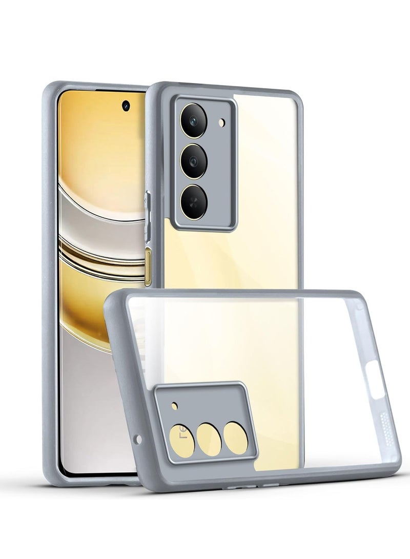 Crystal Clear Case For Oppo Reno 12 5G, Military Grade Drop Protection, Anti-Yellowing, Transparent Protective Slim Cover (Black) - Image 2