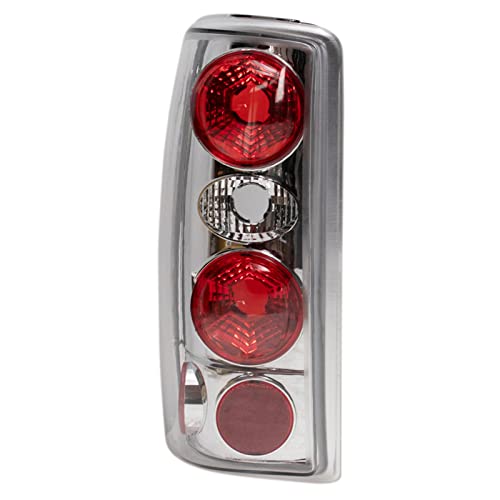 TRQ 2 Piece Driver & Passenger Side Tail Light Assembly Set Chrome Housing Compatible with 2000-2006 Chevrolet Suburban 1500 2500 Tahoe GMC Yukon Yukon XL 1500 XL 2500 Incandescent GM2800170 GM2801170 - Image 5