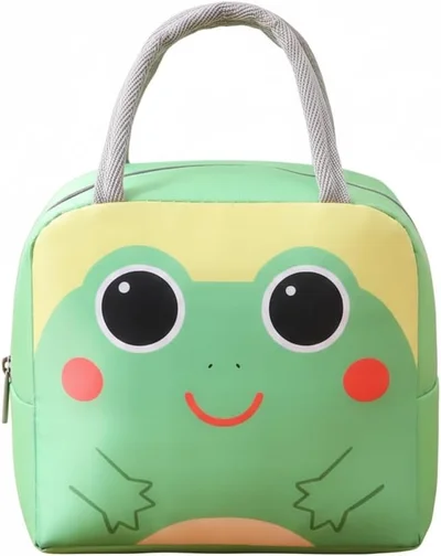 Mobcos Mobcos Frog Green Large Capacity Insulated Lunch Bag | Waterproof & Stain-Resistant Meal Tote with Advanced Temperature Retention | Durable Polyester Lunch Bag for Office & School