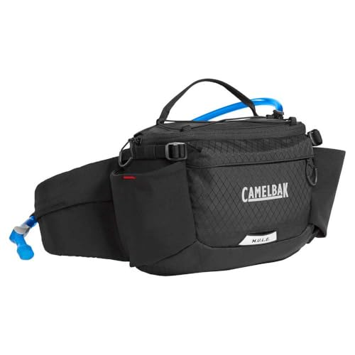 CAMELBAK كاميلباك ميويل 5 - حزام خصر للدراجات الجبلية والطرق الوعرة مع حقيبة ترطيب باللون الأسود 50oz - Image 1