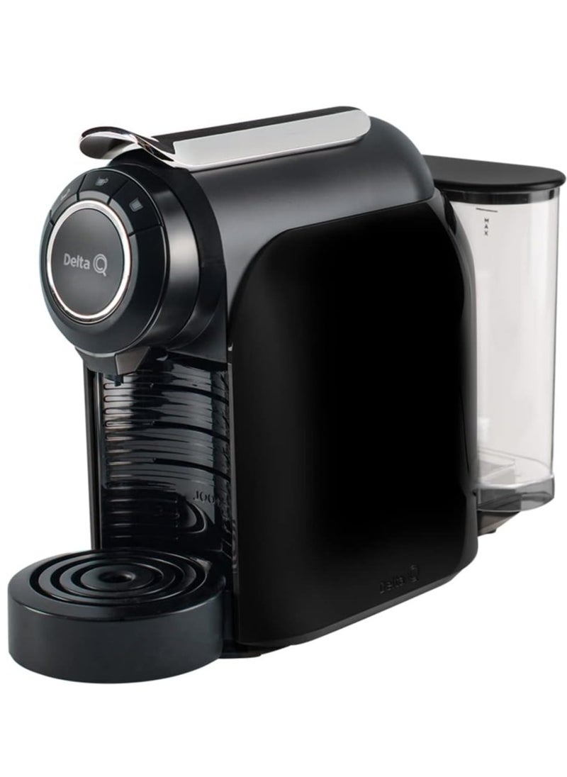 Delta Q Cool Evolution Black Coffee Maker - 19 Bar Pressure - Espresso - Automatic Programming, Metal, Black