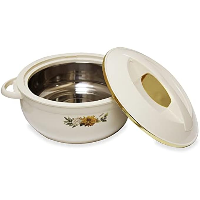Asian Casserole Hotpot Stainless Steel Insulated Hot Pot Food Warmer Keeps Warm For Hours  Nova 3500 Ml Beige - Image 2