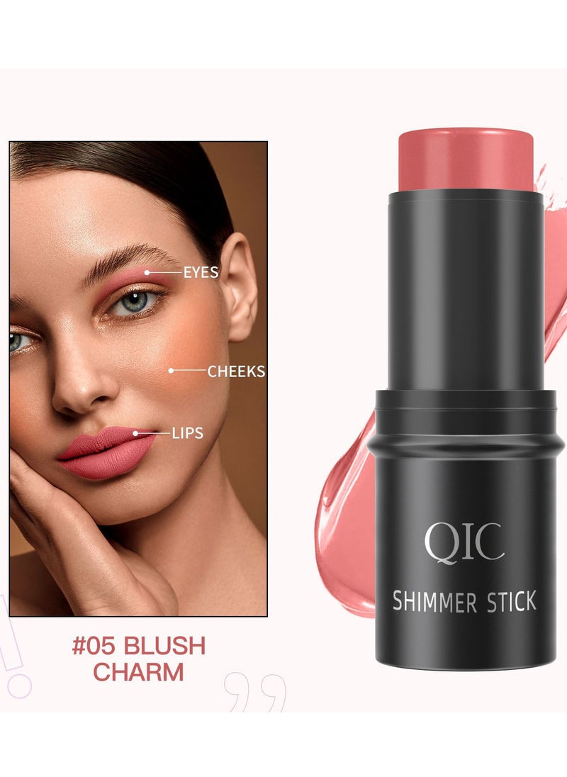 QIC أحمر خدود لامع متعدد الاستخدامات للوجه والشفاه 05  - Image 1