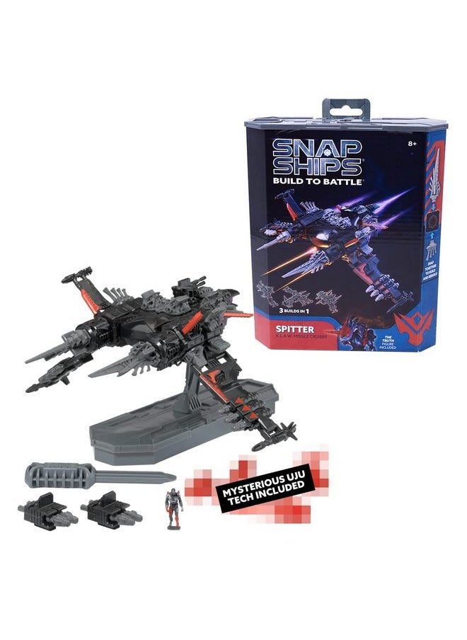 SNAP SHIPS Snap Ships Komplex Spitter K.L.A.W Missile Cruiser - Build to Battle - 3 Different Builds - Ages 8+  - Image 1