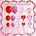 Govpy Valentines Day Balloons Garland Arch Kit 127Pcs Pink Red Rose Red Balloon with Red Pink Heart Foil Balloon for Valentines Day Galentines Mothers Day Wedding Engagement Anniversary Party Decoration - Image 4