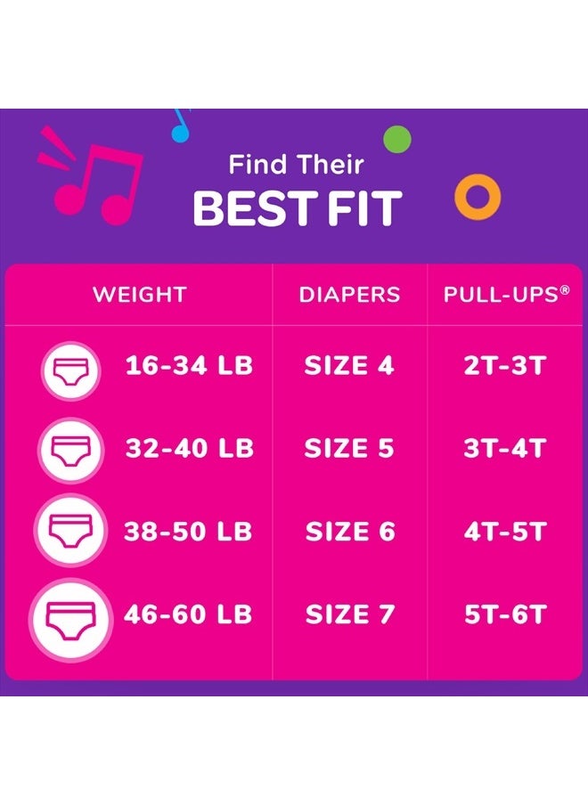 Pull-Ups - Girls' Potty Training Pants, Size 5T-6T Training Underwear (46+ lbs), 60 Count - Image 1