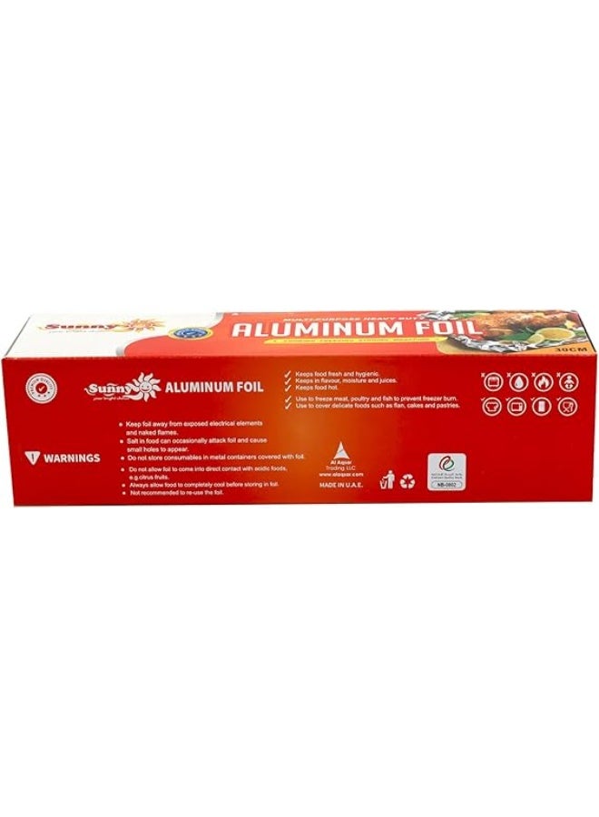 Sunny Aluminium Foil – 1kg Roll (30cm Wide) | Heavy-Duty Multipurpose Foil for Cooking, Grilling, Baking & Food Storage  - Image 3