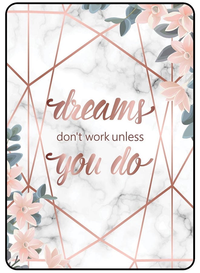 AMINA ALSHEBLI Protective Case Cover For Samsung Galaxy Tab S6 Lite 10.4 Inch (2022) M Dreams Don't Work Unless You Do - Image 1