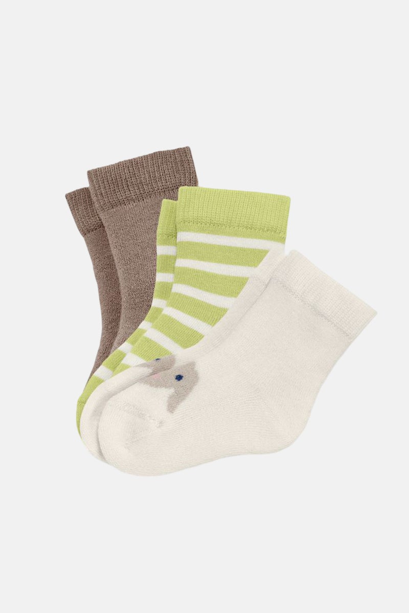 Tchibo Toddlers Girl 3 Pairs Socks, Multicolor - Image 3