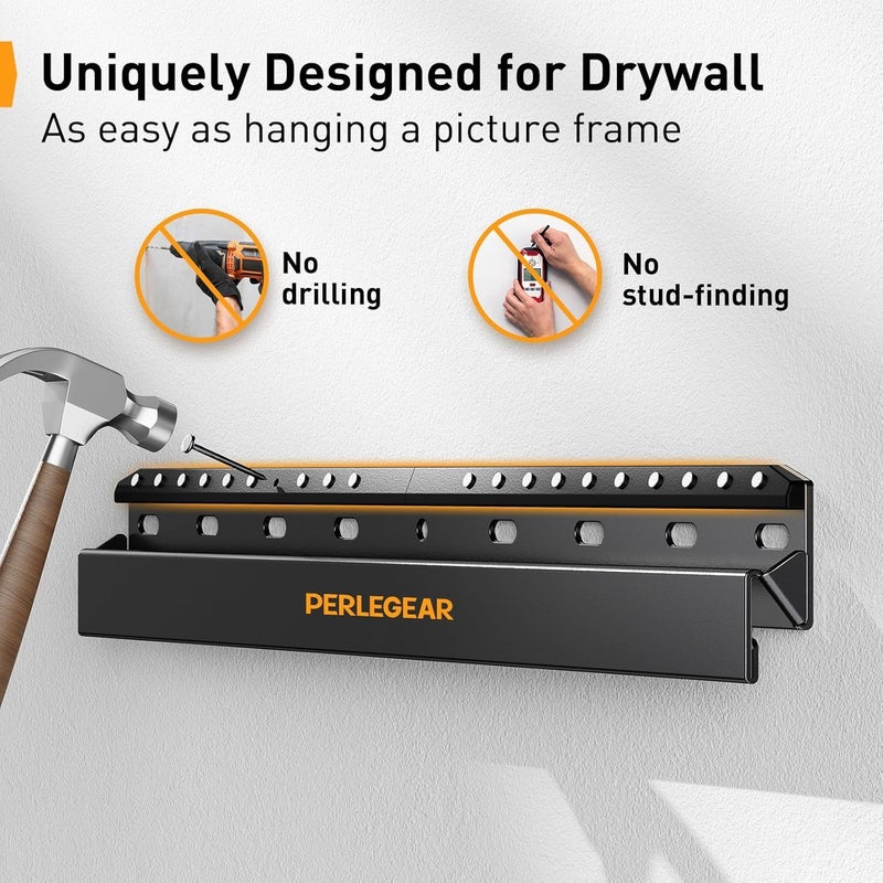 Perlegear No Drill TV Wall Mount for Most 24-65 Inch TVs up to 100 lbs, Studless TV Mount, Drywall TV Bracket with Max VESA 400x400mm, No Stud, Easy Install, Low Profile, PGMT7 - Image 4