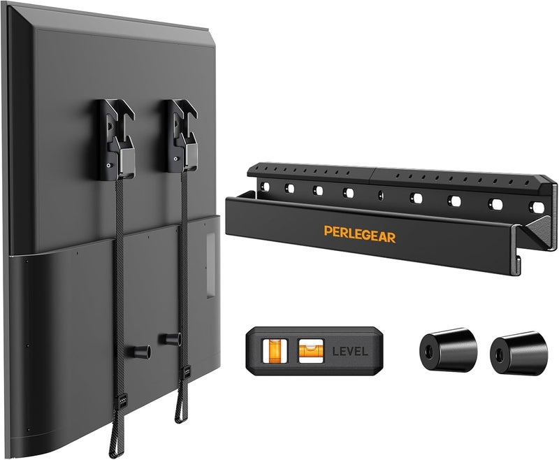 Perlegear No Drill TV Wall Mount for Most 24-65 Inch TVs up to 100 lbs, Studless TV Mount, Drywall TV Bracket with Max VESA 400x400mm, No Stud, Easy Install, Low Profile, PGMT7 - Image 1