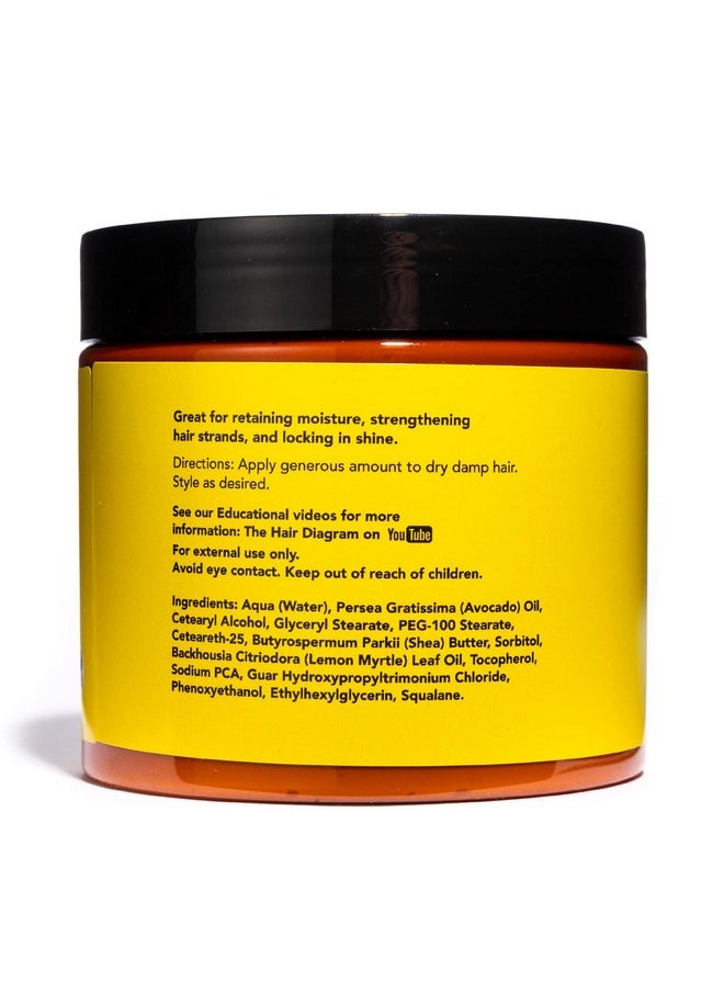 The Hair Diagram - He Hair Diagram Ashley Marie Moisture Control Curl Cream With Avocado & Sunflower Oil Natural Ingredients Anti Frizz Curly Hair Styling Cream Color Safe Paraben & Sulfate Free 12Oz - Image 1
