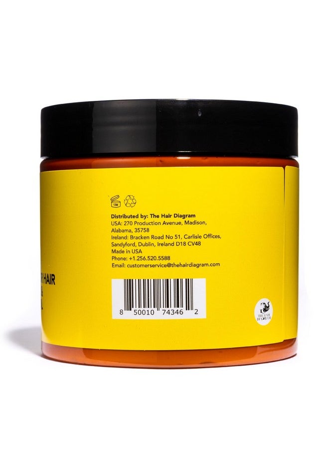 The Hair Diagram - He Hair Diagram Ashley Marie Moisture Control Curl Cream With Avocado & Sunflower Oil Natural Ingredients Anti Frizz Curly Hair Styling Cream Color Safe Paraben & Sulfate Free 12Oz - Image 1