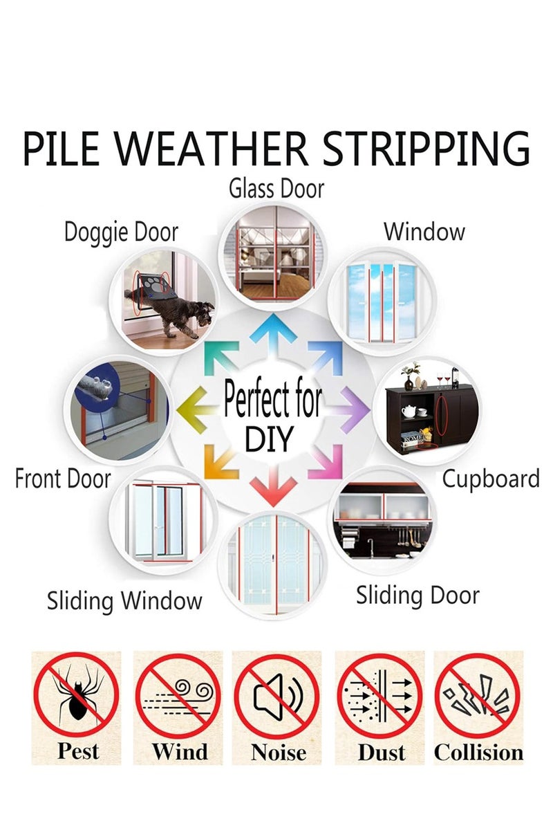 WangPangZi Self-Adhesive Sealing Strip for Windows,Doors,Cabinet,Closets and Home,5M Length DIY Frame Strip Thermal Insulation, Soundproof, Windproof, Dustproof  - Image 4