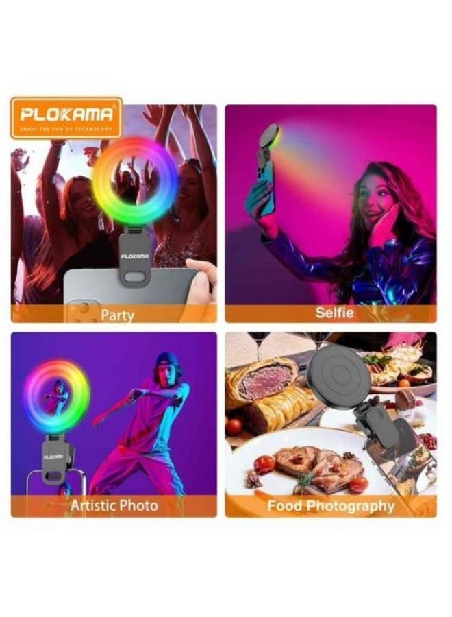 التخطيط مراية سيلفي من بلوكاما U20 PRO مع حلقة LED RGB - Image 5