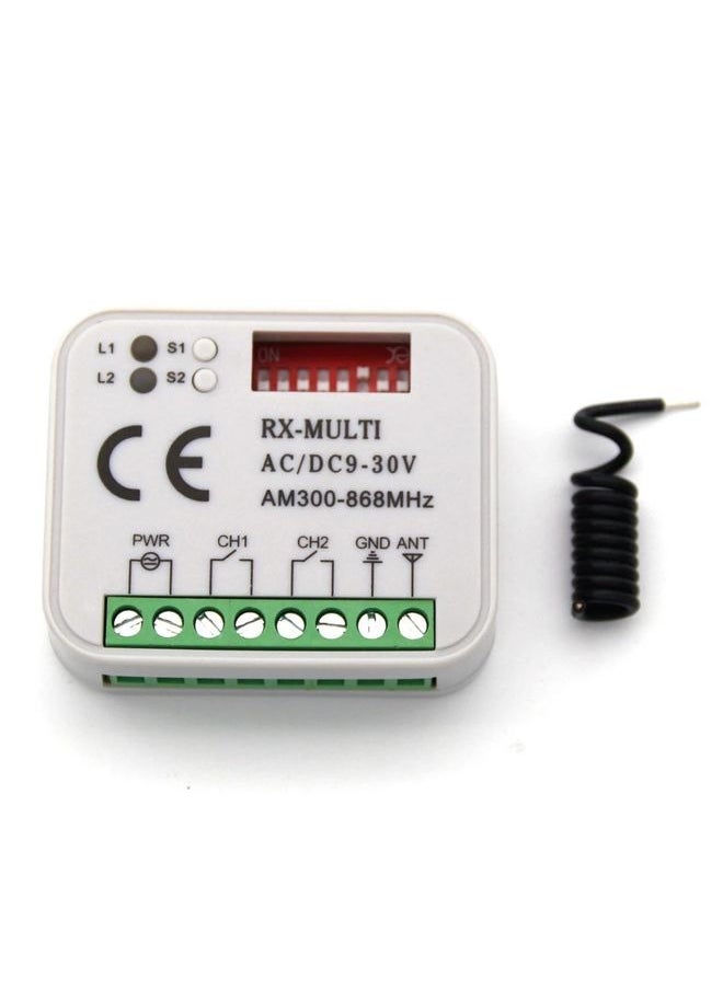 BURAQ - LZ-068 Garage Door Rolling Code Fixed Code Multi-Frequency Remote Control Receiver Switch - Image 1