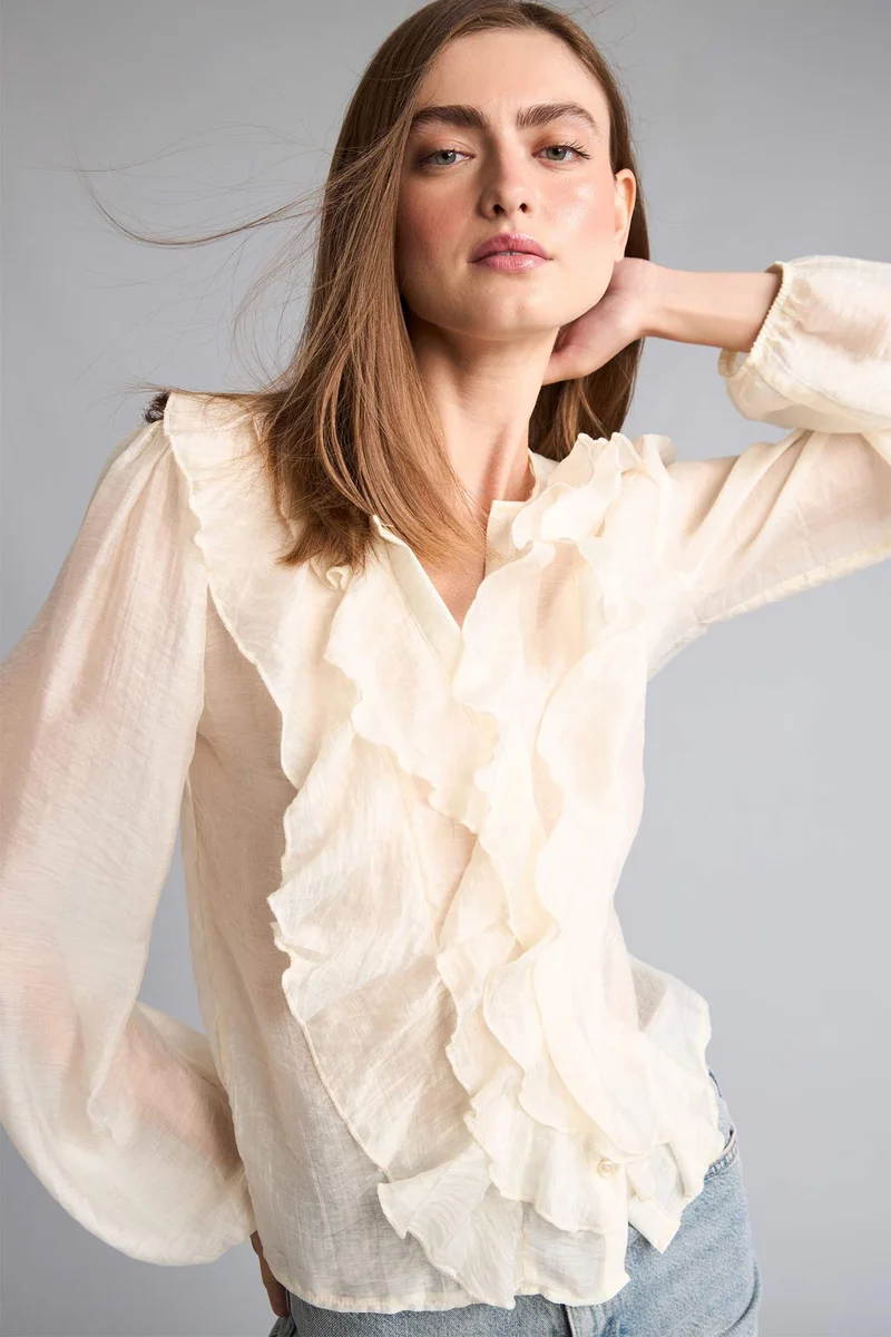 Defacto Regular Fit Long Sleeve Blouse