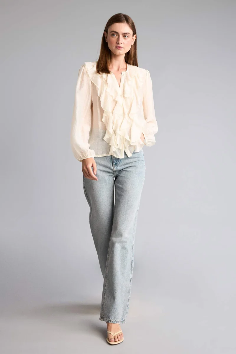 Defacto Regular Fit Long Sleeve Blouse