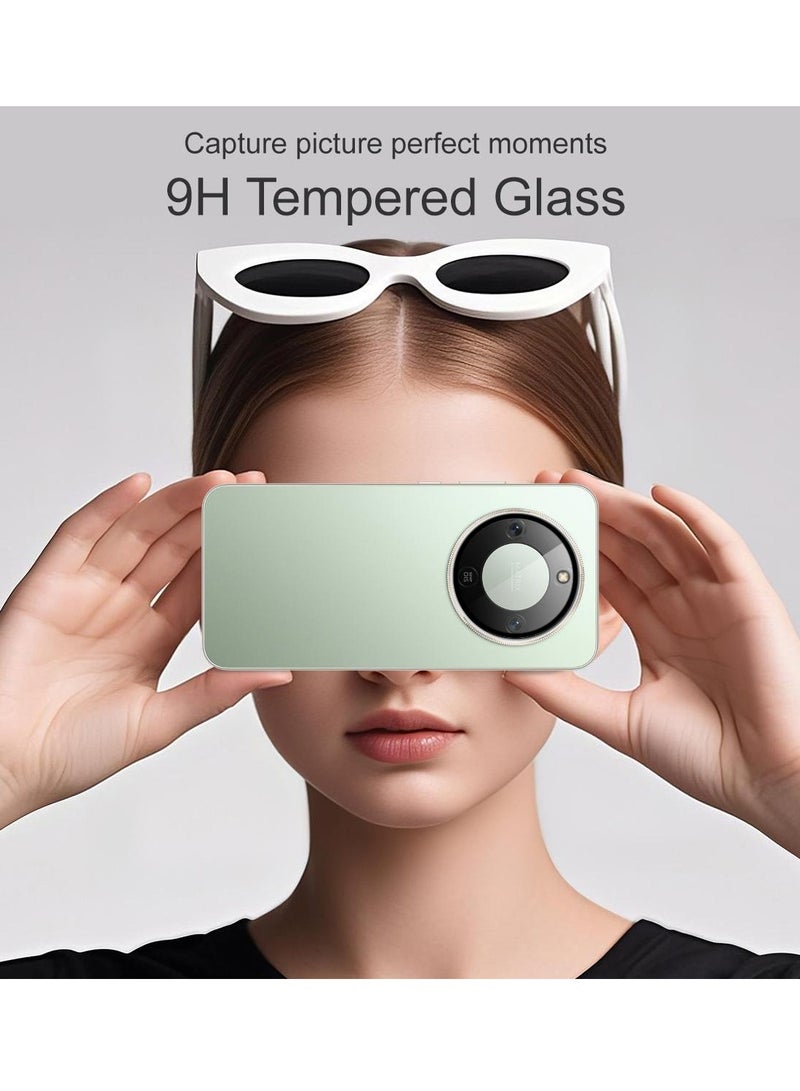 دبليو تيك واقي عدسة كاميرا كامل لهاتف Honor X9d 5G 2025 زجاج مقسى 2.5D (MLGICR) - أسود - Image 3