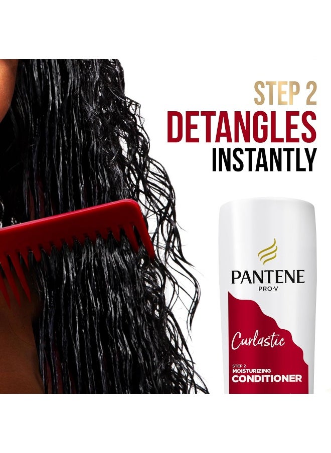 Pantene - Pantene Pro-V Curlastic Curly Hair Sulfate-Free Shampoo 400ml + Deep Moisturizing Conditioner 360ml + Defining & Anti-Frizz Leave-On Cream 270ml + Curl Revival Serum for Non-Wash Days 145ml - Image 1